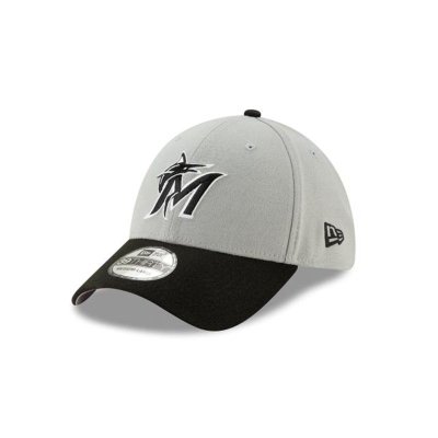 Miami Marlins Gorra | New Era MLB Team Classic 39thirty Stretch Fit Cap Mexico - Grises